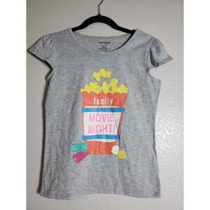 Cat & Jack Girl's "Family Movie Night" T-Shirt Size Large 10/12‎